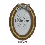 Round Wooden Beads Photo Frame - Image 2